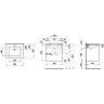 Тумба с раковиной LAUFEN PRO S 60x50 8.6496.0.261.104.1